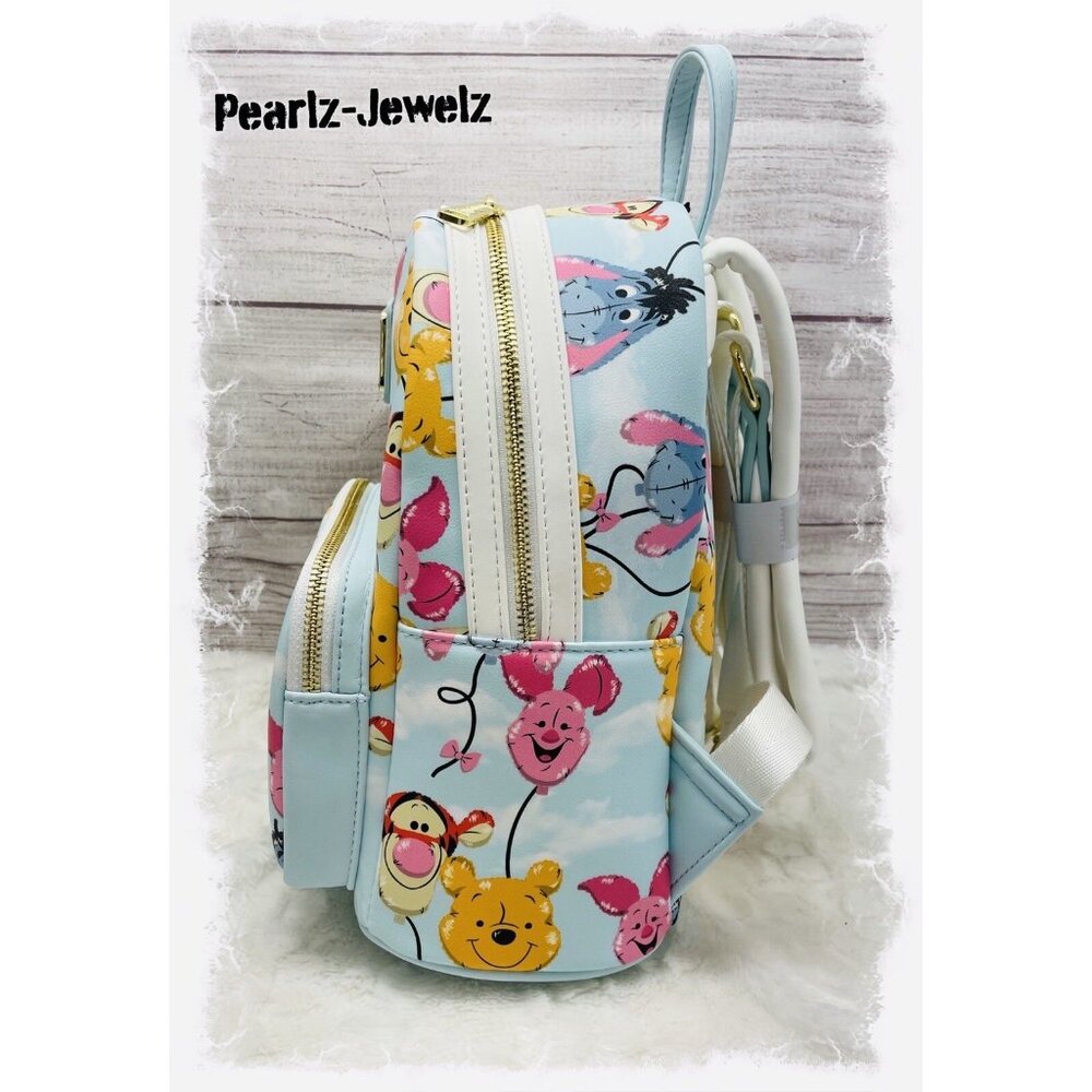 Loungefly Disney Winnie the Pooh Tigger Piglet Balloon Heads Mini Backpack NWT - Picture 4 of 5